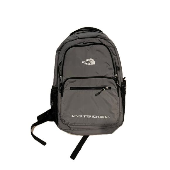 The North Face Never Stop Exploring Gray Black Backpack - Picture 1 of 6